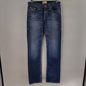 Big Star Remy Boot Denim Jeans Size 28 Long Tall Girl Stretch Mid Rise